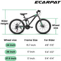 Mountain Bike 24/26/27.5 Inch Full Suspension 21-Speed Dual Disc Brake Men Women